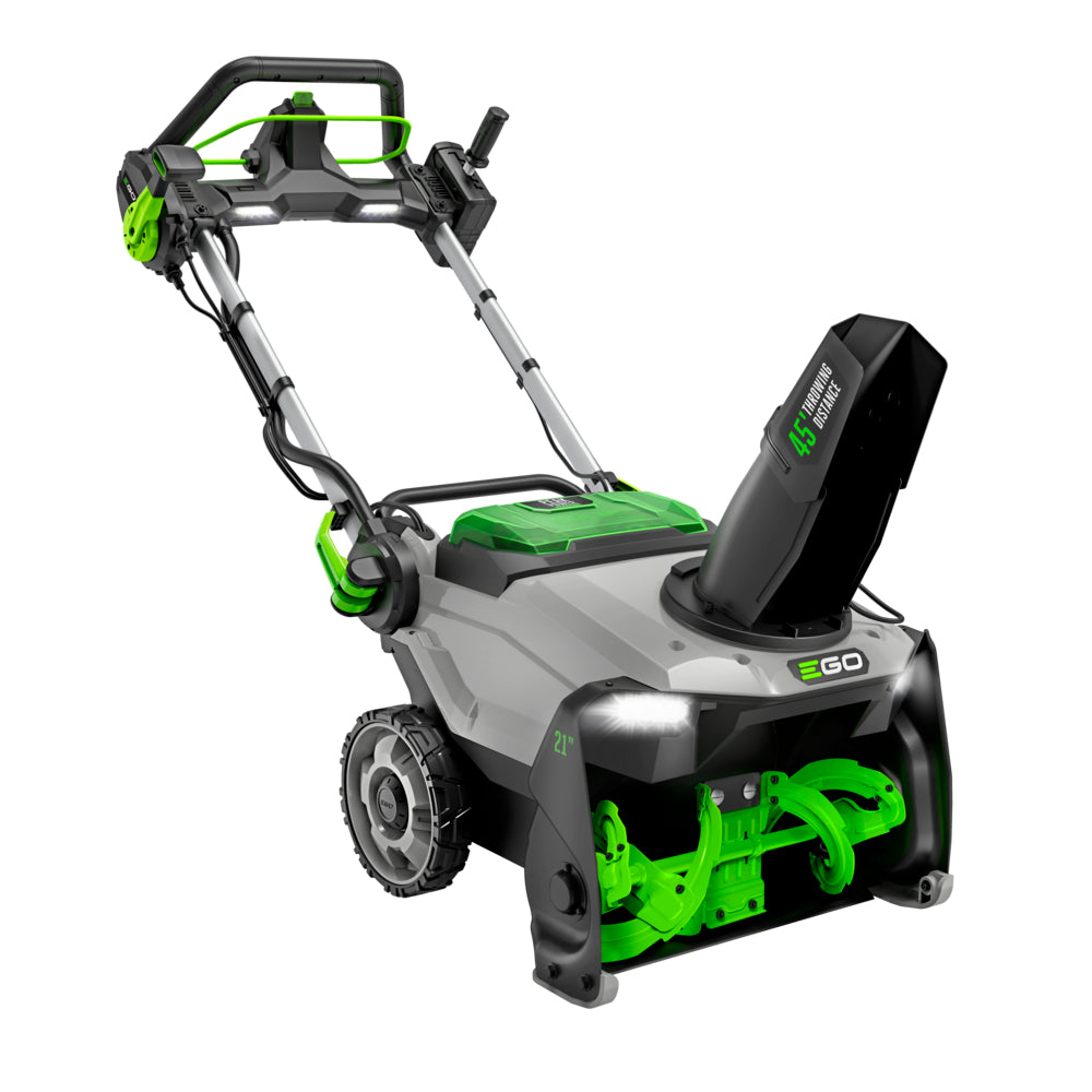 EGO Power+ SNT2134 21" Single-Stage Snow Blower with Peak Power™ and Heated Handle Grips, (2) 6.0Ah Batteries and Dual Port Charger