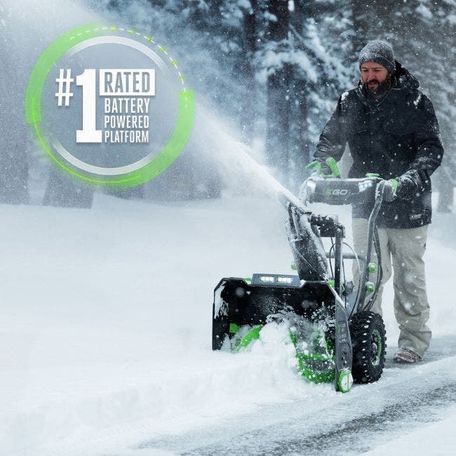 EGO SNT2405 24" Self-Propelled 2-Stage Snow Thrower with (2) 7.5AH Batteries and Rapid Charger