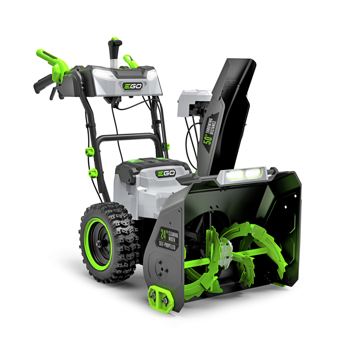 EGO Power+ SNT2416 POWER+ 24 in. Self-Propelled 2-Stage XP Snow Blower with Peak Power™ and 2 x 10.0 Ah Batteries and Dual Port Charger