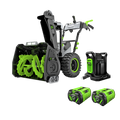 EGO Power+ SNT2807 28 in. Self-Propelled 2-Stage Snow Blower with Peak Power™ and 2 x 12.0 Ah Batteries and Dual Port Charger