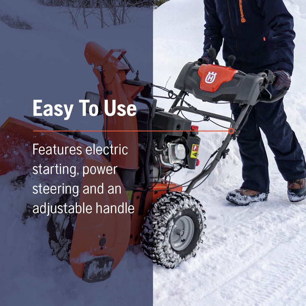 Husqvarna 970528702 ST227 27-in 252-cc Two Stage Gas Snow Thrower