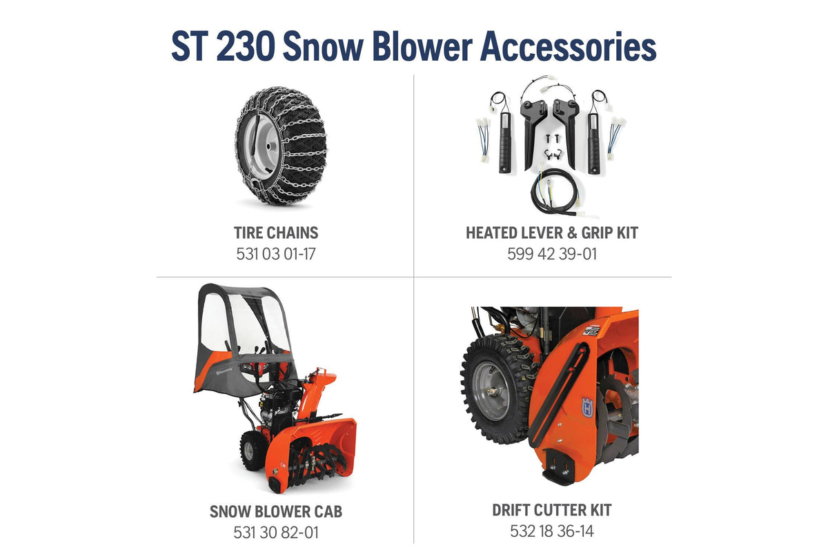 Husqvarna 970528802 ST230 30-in 301-cc Two Stage Gas Snow Thrower